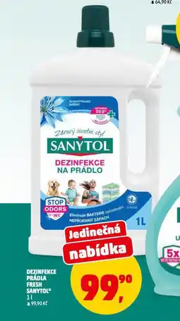 Penny Market Sanytol dezinfekce prádla fresh nabídka