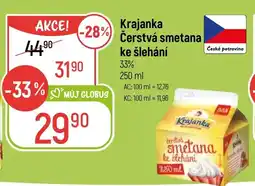 Globus Krajanka Čerstvá smetana ke šlehání nabídka