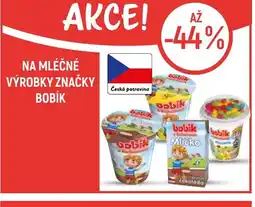 Globus Na mléčné výrobky značky Bobík nabídka