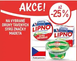 Globus Na vybrané druhy tavených sýrů značky Madeta nabídka