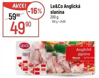 Globus Le&Co Anglická slanina nabídka