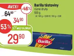 Globus Barilla těstoviny nabídka