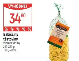Globus Babiččiny těstoviny nabídka
