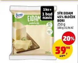 Penny Market SÝR EIDAM 45% BLOČEK BONI nabídka