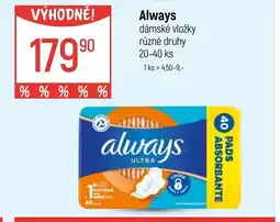 Globus Always dámské vložky nabídka