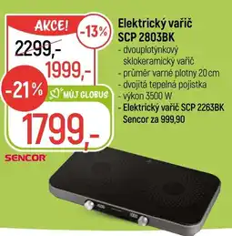 Globus Elektrický vařič SCP 2803BK nabídka