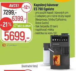 Globus Kapslový kávovar ES 790 Egoisto nabídka