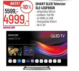 Globus SMART QLED Televizor SLE 43QF860B nabídka