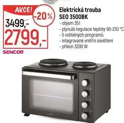 Globus Elektrická trouba SEO 3500BK nabídka