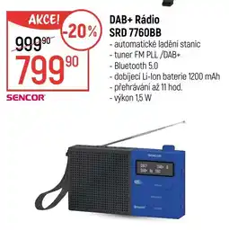 Globus DAB+ Rádio SRD 7760BB nabídka
