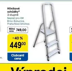 Tesco Hliníkové schůdky 3 stupně nabídka