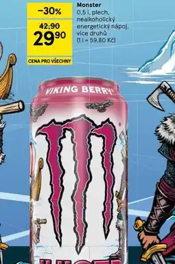 Tesco Monster energy drink nabídka