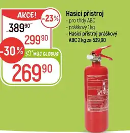 Globus Hasicí přístroj nabídka