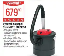Globus Vysavač na popel Strend Pro MAC185A nabídka