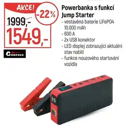 Globus Powerbanka s funkcí Jump Starter nabídka