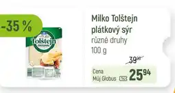 Globus Milko Tolštejn plátkový sýr nabídka