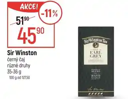 Globus Sir Winston černý čaj nabídka
