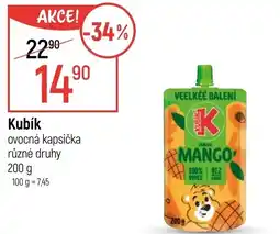 Globus Kubík ovocná kapsička nabídka