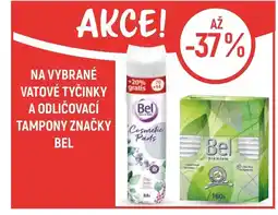 Globus Na vybrané vatové tyčinky a odličovací tampony značky Bel nabídka