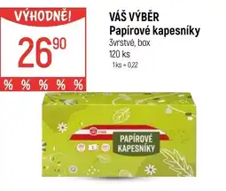 Globus VÁŠ VÝBĚR Papírové kapesníky nabídka