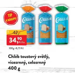 MP Krásno Chléb toustový světlý, vícezrnný, celozrnný nabídka