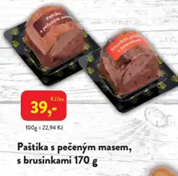 MP Krásno Paštika s pečeným masem, s brusinkami nabídka