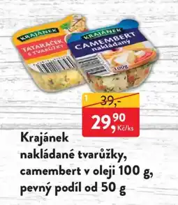 MP Krásno Krajánek nakládané tvarůžky, camembert v oleji nabídka