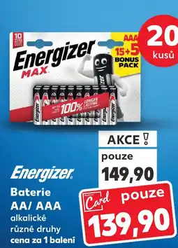 Kaufland Energizer Baterie AA/AAA nabídka