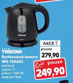 Kaufland TRISTAR Rychlovarná konvice WK-1346KL nabídka