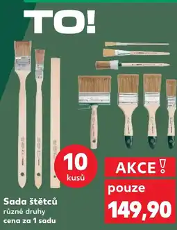 Kaufland Sada štětců různé druhy nabídka