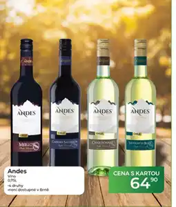 Tamda Foods Andes Vino nabídka