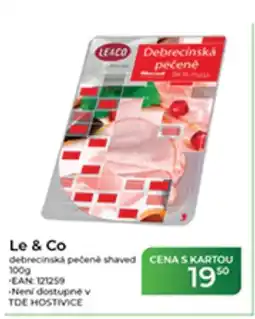 Tamda Foods Le & Co debrecínská pečené shaved nabídka