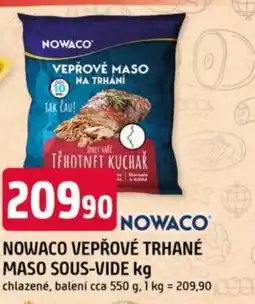Trefa Nowaco vepřové trhané maso sous-vide nabídka