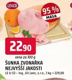 Trefa Šunka zvonařka nejvyšší jakosti nabídka