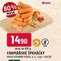 Trefa Farmářské špekáčky nabídka