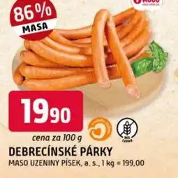 Trefa Debrecínské párky nabídka