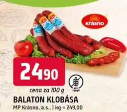 Trefa Balaton klobása nabídka