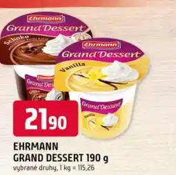 Trefa EHRMANN GRAND DESSERT nabídka