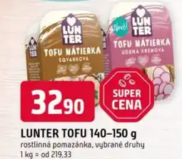 Trefa Lunter tofu nabídka