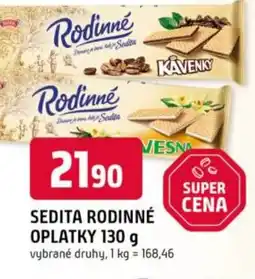 Trefa Sedita rodinné oplatky nabídka
