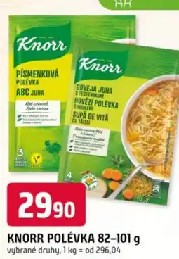 Trefa Knorr polévka nabídka