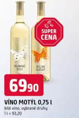 Trefa Víno motýl nabídka