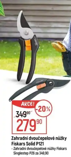 Globus Zahradní dvoučepelové nůžky Fiskars Solid P121 nabídka