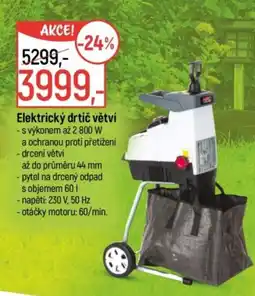 Globus Elektrický drtič větví nabídka