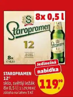 Penny Market STAROPRAMEN 12 světlý ležák nabídka