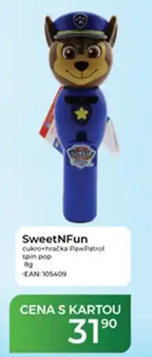 Tamda Foods SweetNFun cukro hračka PawPatrol spin pop nabídka