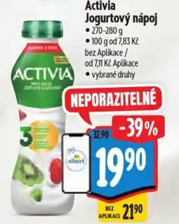 Albert Activia Jogurtový nápoj nabídka