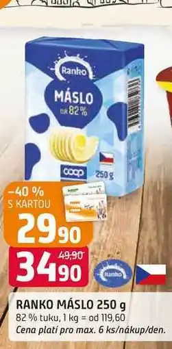 Trefa RANKO MÁSLO 250 g 82% tuku nabídka