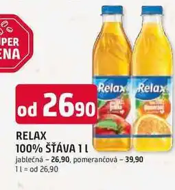 Trefa RELAX 100% ŠŤÁVA 1L jablečná nabídka
