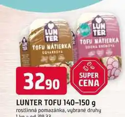 Trefa LUNTER TOFU 140-150 g rostlinná pomazánka nabídka